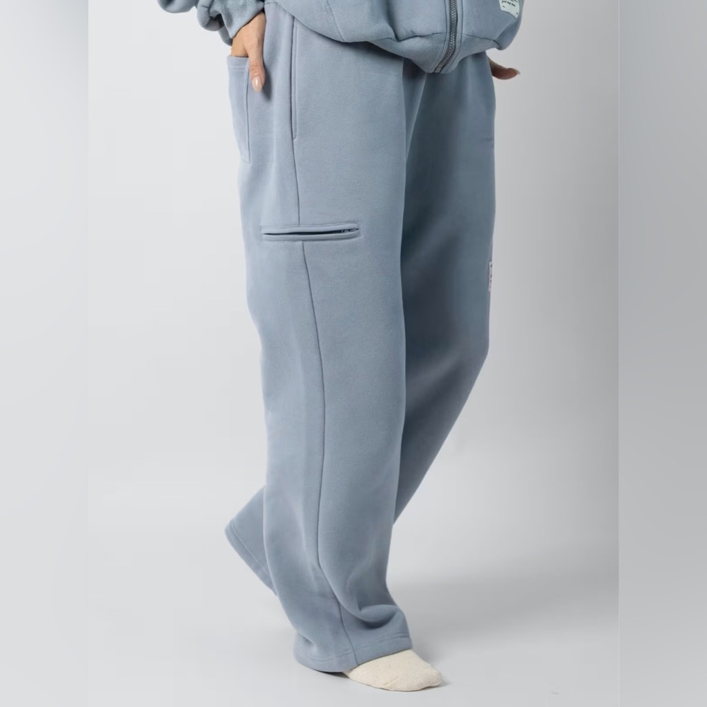 Light Blue Men's Sweatpants - Picture 4 of 7